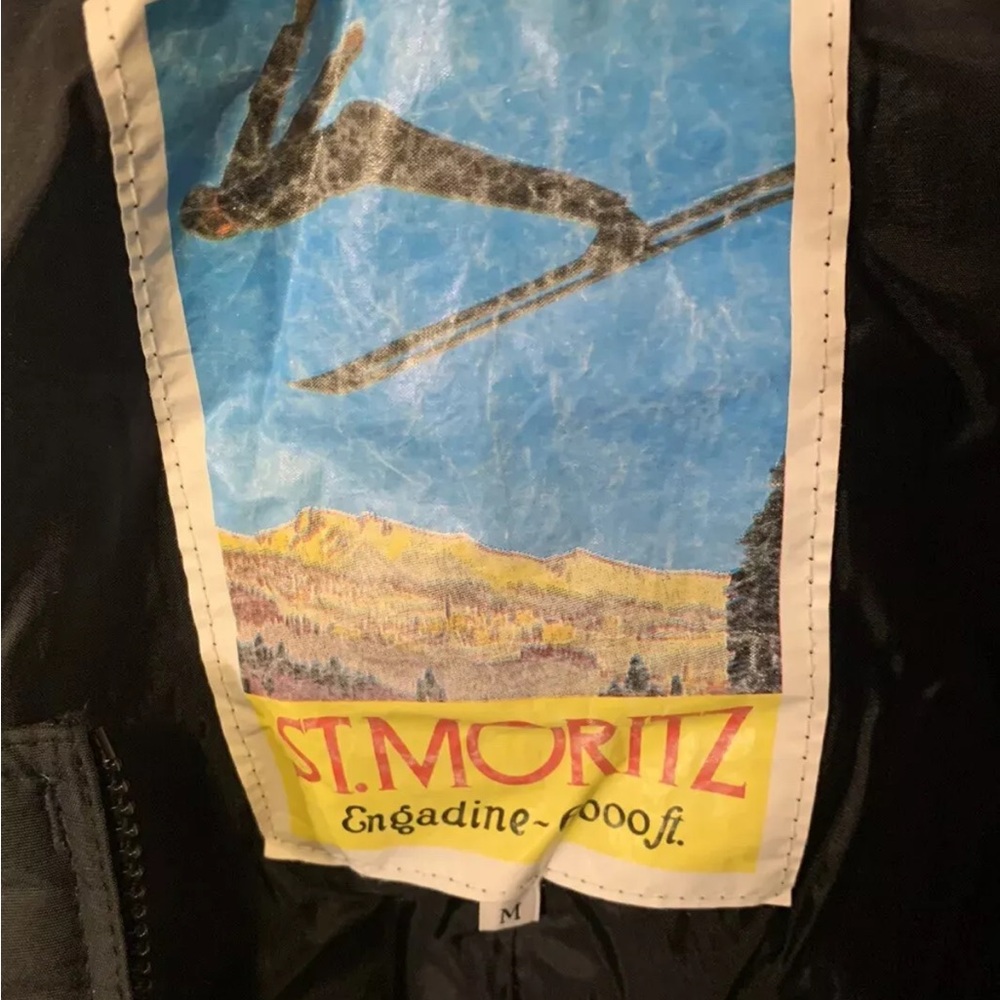 St. Moritz Black‎ ski bib Sz M pant